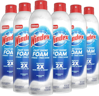 Windex_Fast_Shine_Foam_Glass_Cleaner,_No-Drip_Windows,_Doors,_Mirrors_&_Countertops_Aerosol_Cleaning_Spray,_Streak-Free_Shine,_Removes_Fingerprints,_Dust,_Dirt,_Grime_&_More_19_oz_(Pack_of_6)