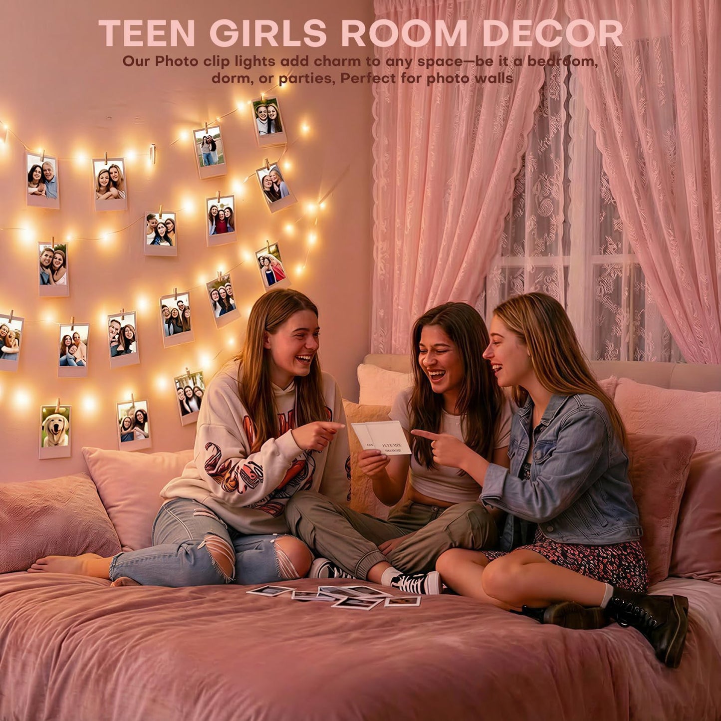 Teen_Girl_Gifts_Trendy_Stuff:_40FT_120LED_Photo_Clip_String_Light_-_Fairy_Lights_for_Teen_Room_dorm_Decor_-_Christmas_Stocking_Stuffers_for_Teenage_Girls_8_10_12_14_16_18_13_Year_Old_Birthday_Gift