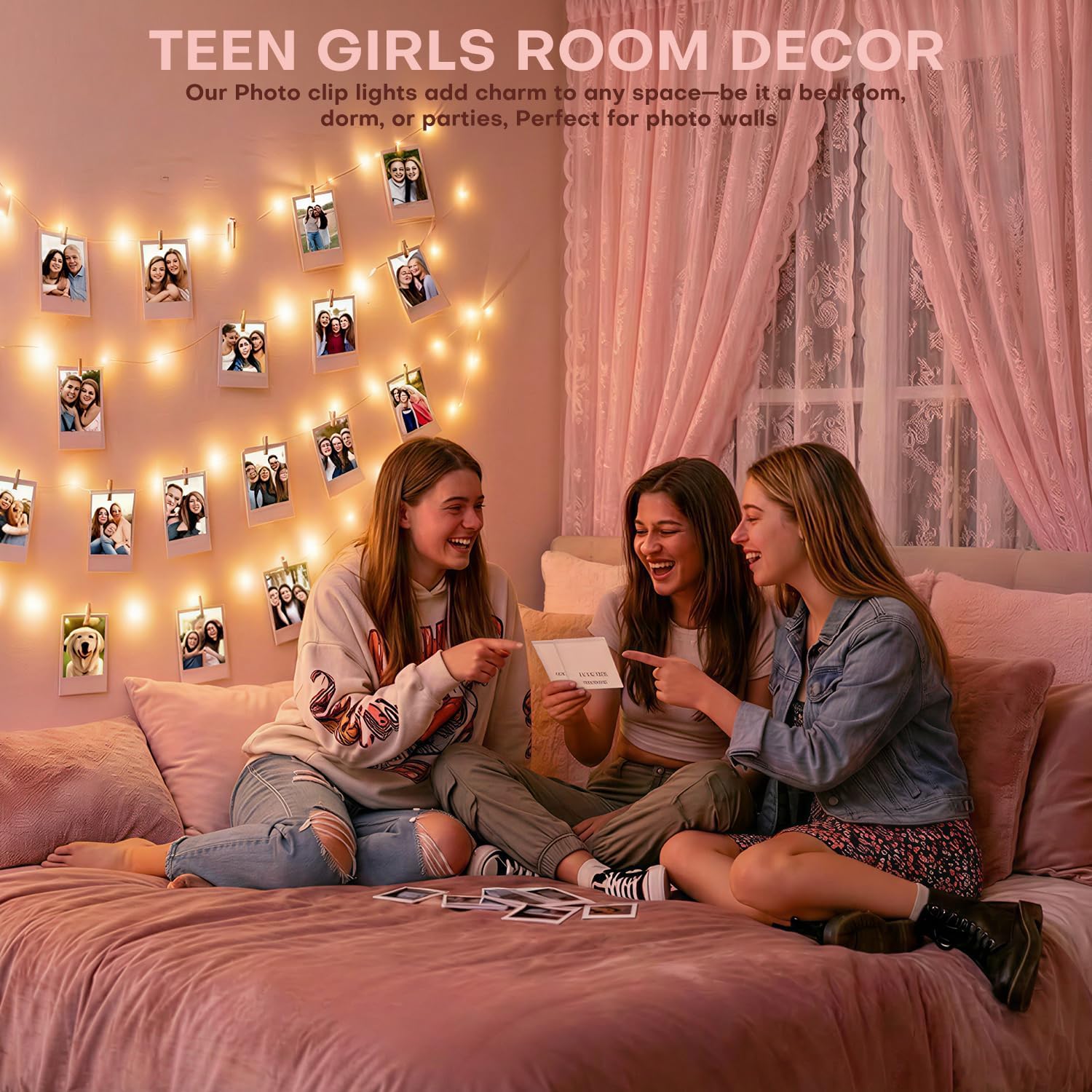 Teen_Girl_Gifts_Trendy_Stuff:_40FT_120LED_Photo_Clip_String_Light_-_Fairy_Lights_for_Teen_Room_dorm_Decor_-_Christmas_Stocking_Stuffers_for_Teenage_Girls_8_10_12_14_16_18_13_Year_Old_Birthday_Gift