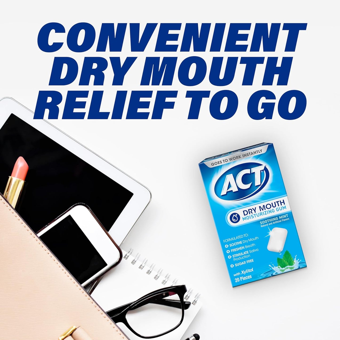 ACT_Dry_Mouth_Moisturizing_Gum,_20_Pieces,_With_Xylitol,_Sugar_Free_Soothing_Mint
