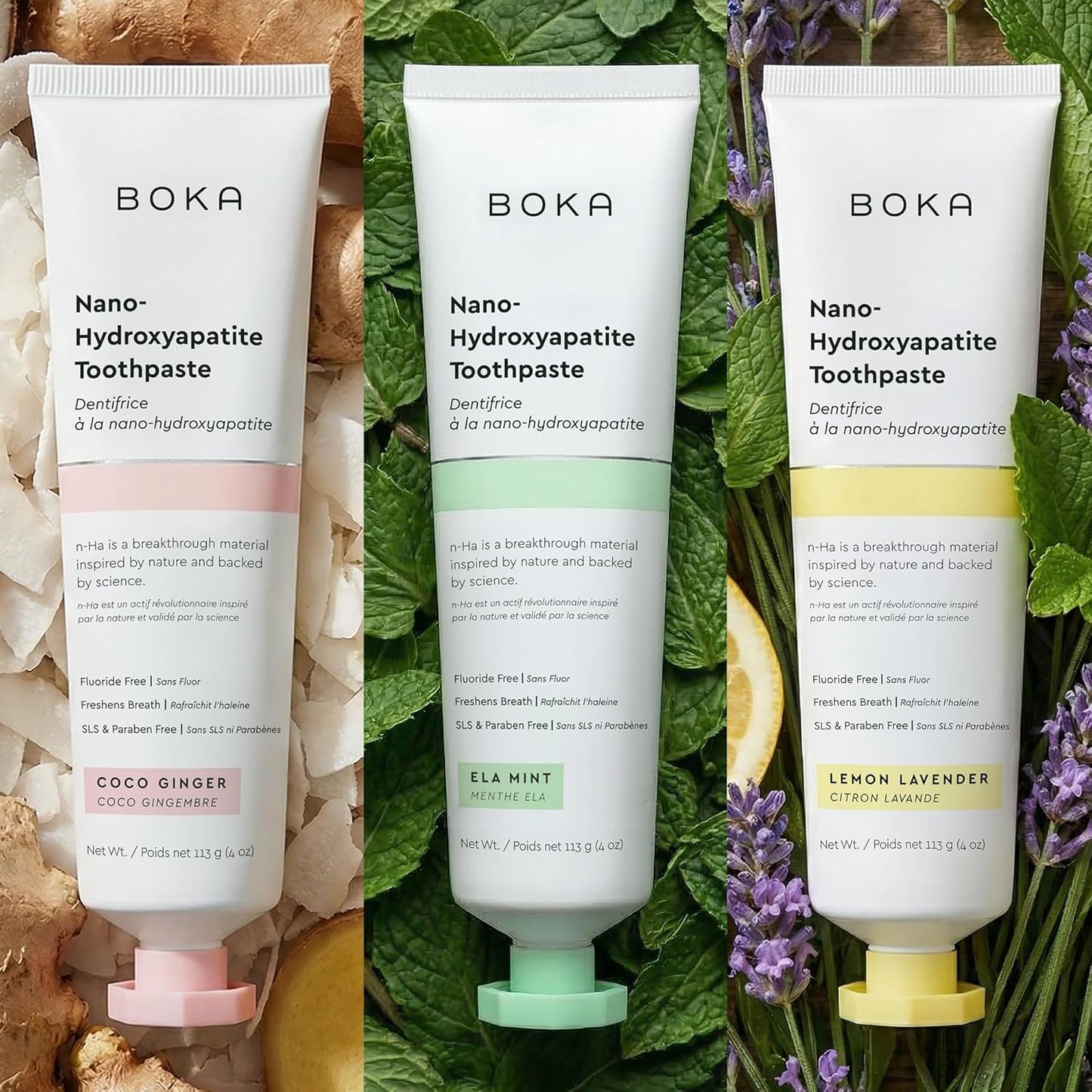 Boka_Fluoride_Free_Toothpaste,_Nano_Hydroxyapatite_Toothpaste,_Appropriate_for_Sensitive_Teeth_-_for_Adult_Oral_Care_-_Ela_Mint,_Coco_Ginger,_Lemon_Lavender_Flavor,_4_Fl_Oz_3Pk