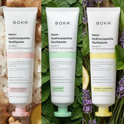 Boka_Fluoride_Free_Toothpaste,_Nano_Hydroxyapatite_Toothpaste,_Appropriate_for_Sensitive_Teeth_-_for_Adult_Oral_Care_-_Ela_Mint,_Coco_Ginger,_Lemon_Lavender_Flavor,_4_Fl_Oz_3Pk