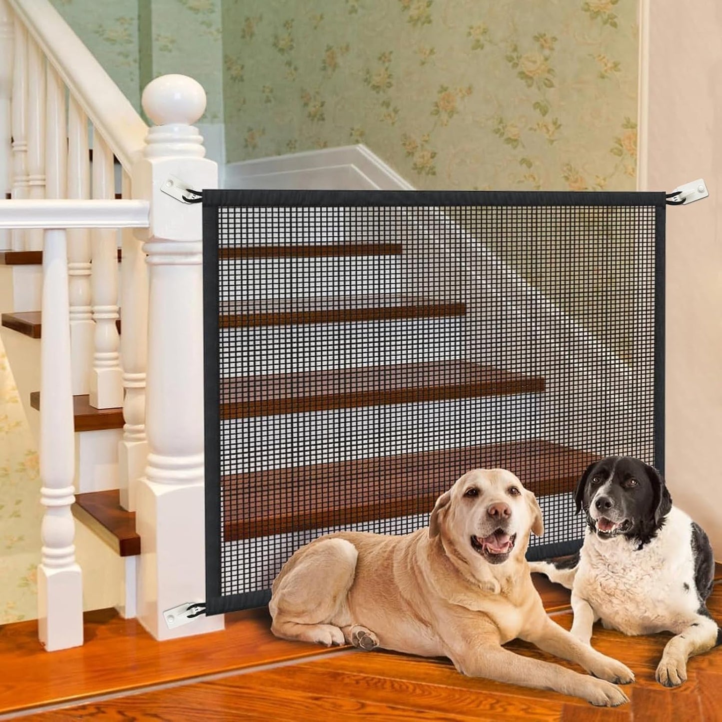Cupount_Dog_Screen_Mesh_Gate_for_Stairs_Pet_Gates_for_The_House:_for_Doorways_Stairways_Indoor_29_inches_Tall,_38_inch_Wide,_Fits_32-35_inch_Openings