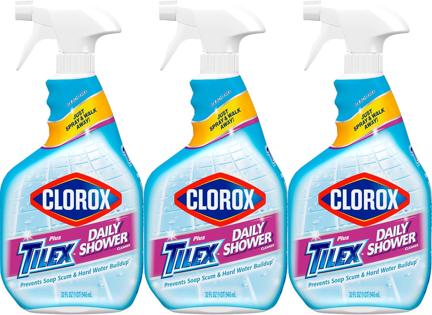 Clorox_Plus_Tilex_Daily_Shower_Cleaner,_32_Fluid_Ounce_Spray_Bottle,_Pack_of_3