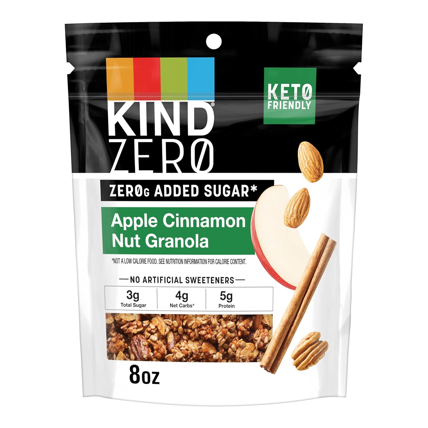 KIND_Zero_Added_Sugar_Keto_Granola,_Apple_Cinnamon_Nut,_Good_Source_of_Fiber,_Gluten_Free,_Low_Sugar,_5g_Protein,_1_Count