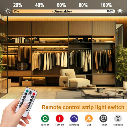 OMIKA_COB_LED_Strip_Lights,_6.56FT_Warm_White/Cool_White/Natural_White/Red/Green/Pink/Blue_Battery_Powered_640LED_LED_Strip_Lights_with_Remote_Control_Timer_Dimmable_Flexible_Cuttable_Tape_Lights_for_Cabinet_Shelves_Bedroom
