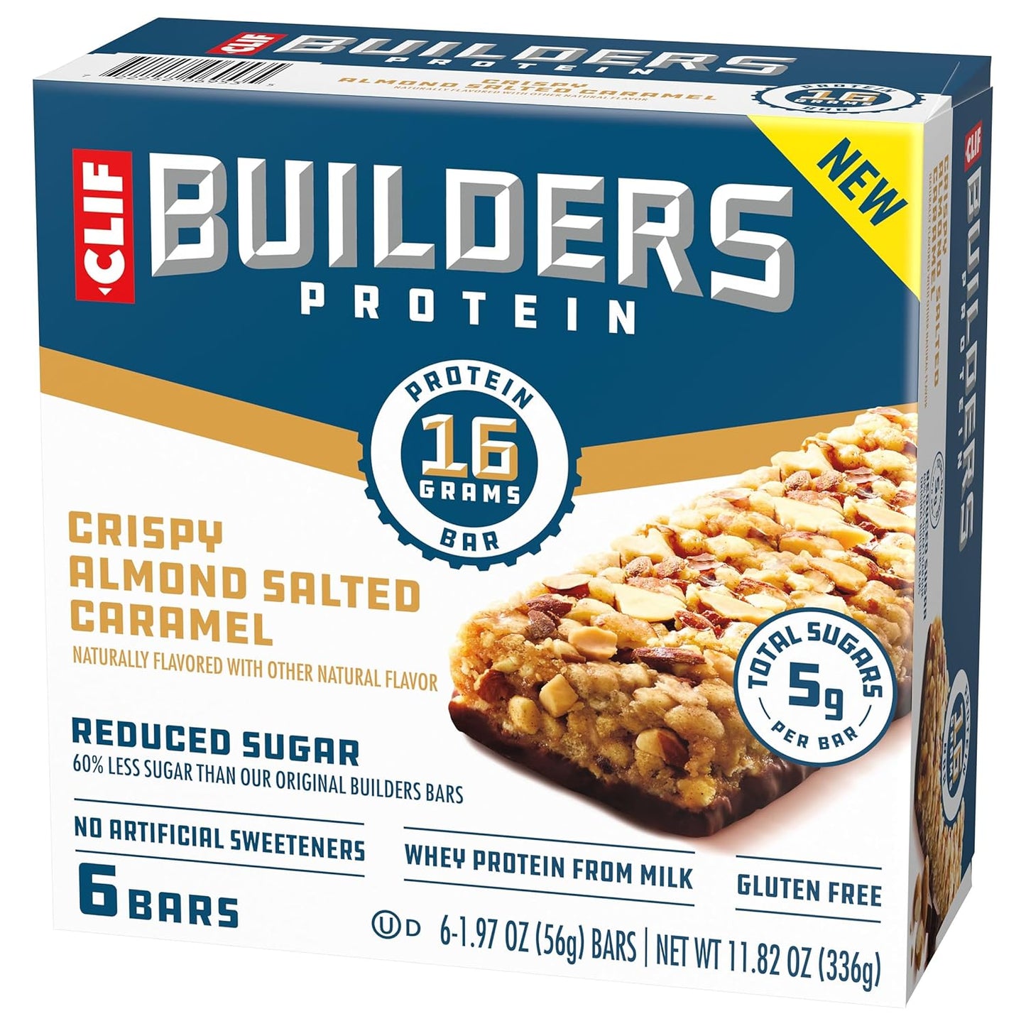 CLIF_BUILDERS_Protein_Bars_-_Crispy_Almond_Salted_Caramel_-_Reduced_Sugar_-_Gluten_Free_-_16g_Protein_-_No_Artificial_Sweeteners_-_1.97_oz._(6_Pack)
