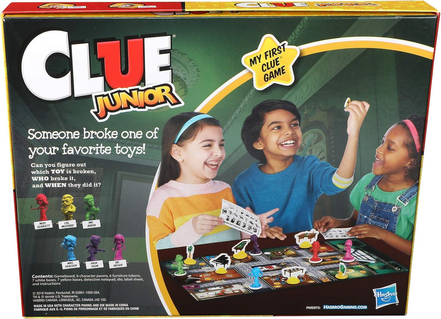 Hasbro_Gaming_Clue_Junior_Board_Game_for_Kids_Ages_5_and_Up,_Case_of_The_Broken_Toy,_Classic_Mystery_Game_for_2-6_Players