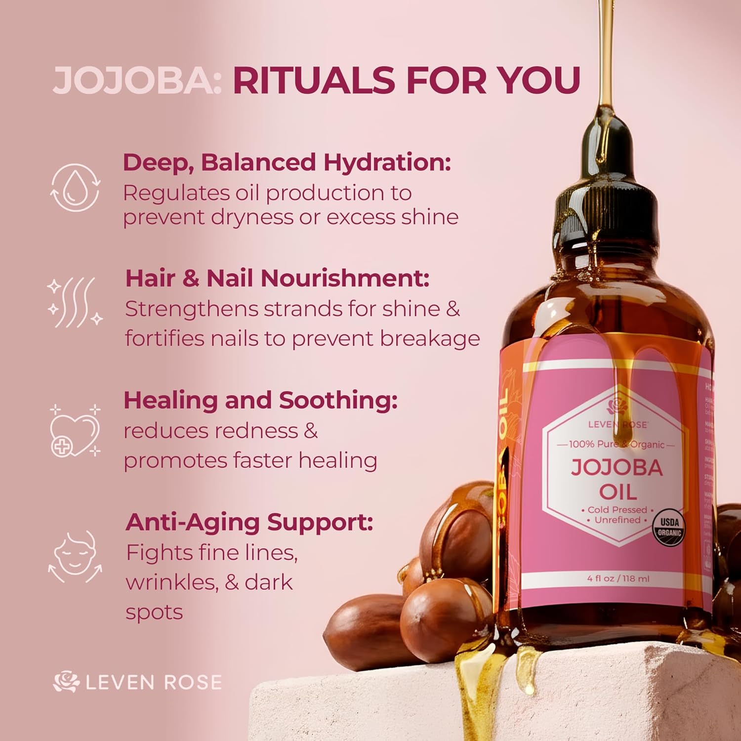 Leven_Rose_Jojoba_Oil_Organic,_Pure_Cold_Pressed_Carrier_Oil,_Natural_Unrefined_Moisturizer_for_Skin_Hair_and_Nails_4_oz