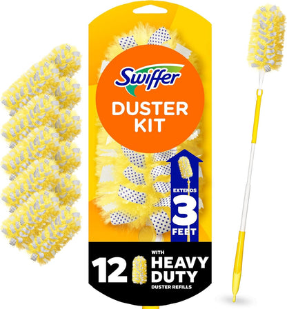 Swiffer_Duster_Kit_with_3_ft_Extendable_Handle,_Heavy_Duty_Dusting_Starter_Kit_with_12_Refills,_for_Ceiling_Fans,_Vents_and_Hard_to_Reach_Places