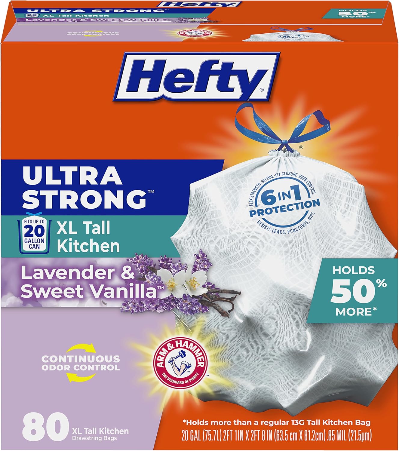 Hefty_Ultra_Strong_20_Gallon_Trash_Bags,_XL_Tall_Kitchen_Trash_Bags_20_Gallon_Size,_Drawstring_Closure,_Continuous_Odor_Control,_White,_Lavender_and_Sweet_Vanilla_Scent,_80_Bags
