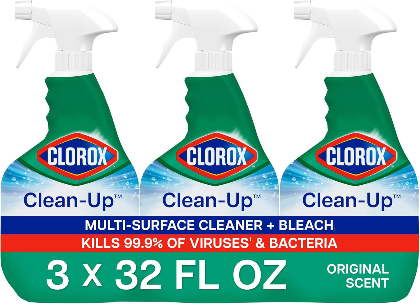 Clorox_Clean-Up_Multi_Surface_Cleaner_Bleach_Spray,_Original,_All_Purpose_Cleaning_Spray_Bottle,_Mold_and_Mildew_Cleaner,_32_Fl_Oz.,_Pack_of_3