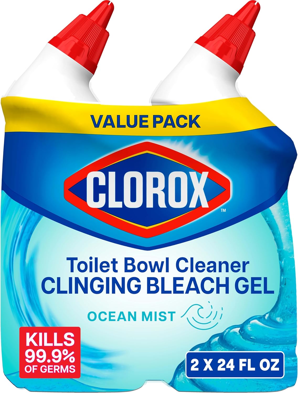 Clorox_Toilet_Bowl_Cleaner_Clinging_Bleach_Gel,_Kills_99.9%_of_Bacteria_and_Viruses,_Ocean_Mist,_24_Fl_Oz,_Pack_of_2