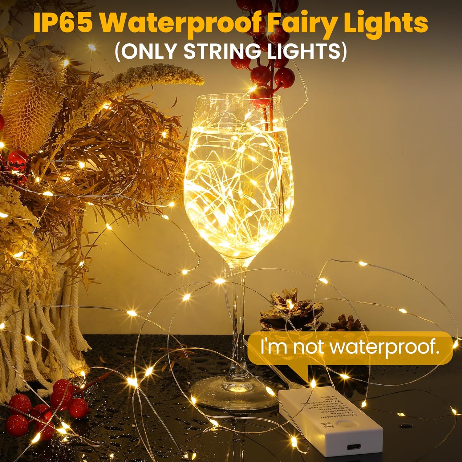 Mlambert_LED_Fairy_Lights_Battery_Operated_with_Timer,_Rechargeable_Mini_Twinkle_Lights_for_Christmas_Decor,_Holiday_Party,_32.8FT(16.4x2),_Warm_White
