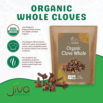 Jiva_Organic_Cloves_Whole_3.5_Ounce_Bag_-_Non-GMO,_Non_Irradiated_-_Dried_Clove_Buds_-_Great_for_Foods,_Tea,_Pomander_Balls,_and_even_Potpourri