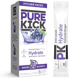 Pure Kick Hydration Pitcher Pack, Strawberry Watermelon, Includes 6 Packets, 1 Box, Makes 12 Quarts Total