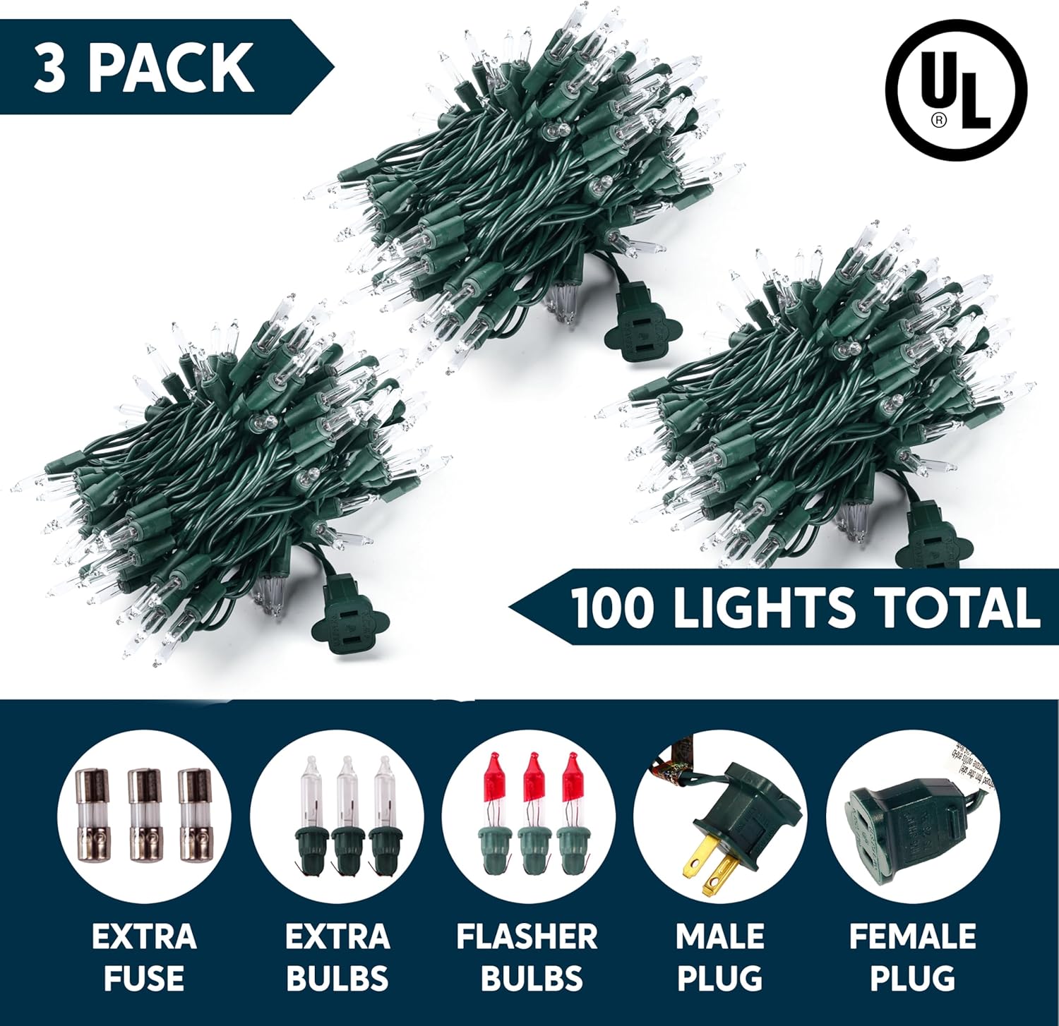 Joiedomi_Clear_Christmas_String_Lights_Indoor,300(3x100)_Mini_White_Fairy_Light,64.2_FT_Lighting_Decor_for_Patio_Dorm_Classroom_Bedroom_Holiday_Wedding_Party_Garland_Birthday_Festival,Green_Wire
