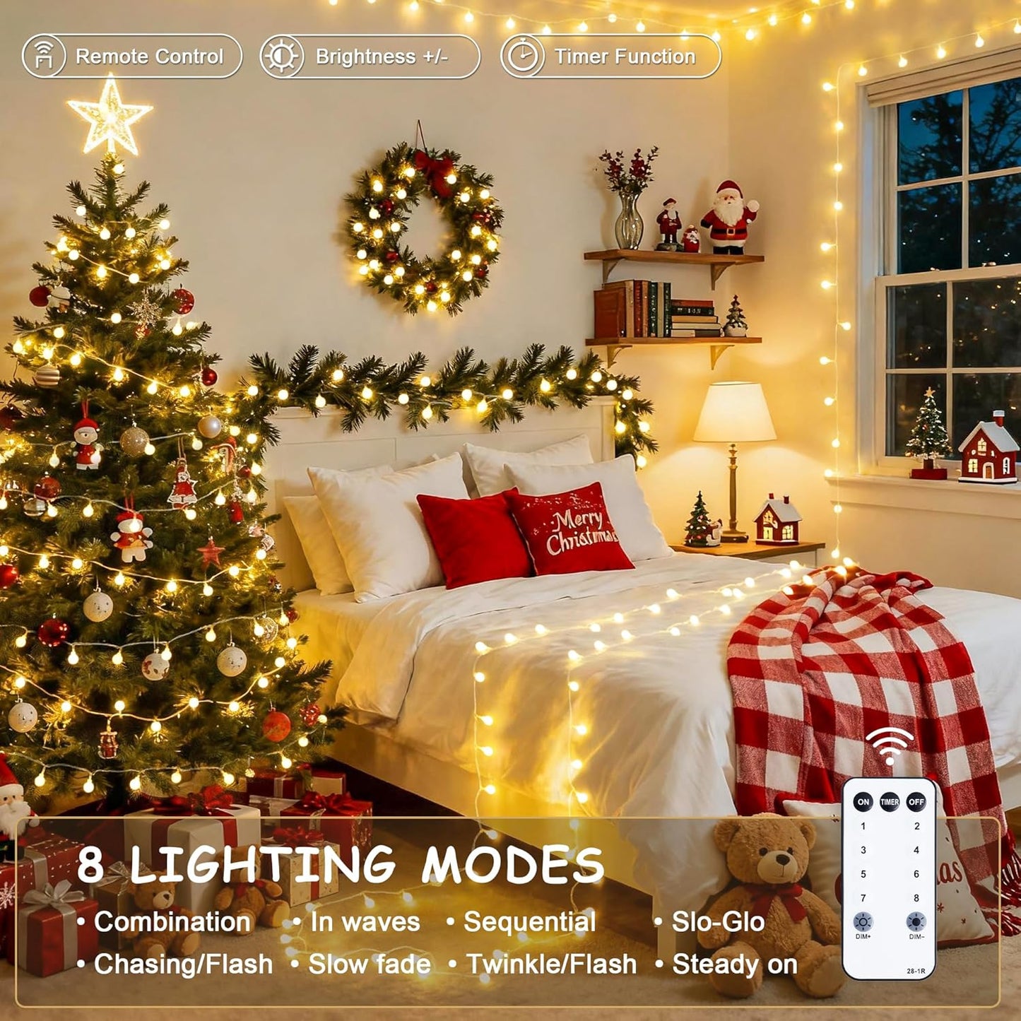 JMEXSUSS_100_LED_Connectable_Globe_String_Lights_Indoor_Bedroom,_33ft_Warm_White_Christmas_Lights_Plug_in_with_Remote,_8_Mode_Hanging_Fairy_Lights_Outdoor_for_Room_Classroom_Party_Tree_Christmas_Decor