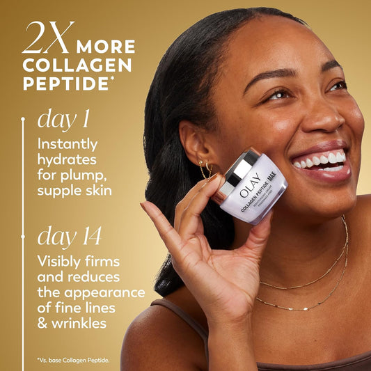 Olay_Collagen_Peptide_Face_Moisturizer,_Firming_Cream_for_Women,_Fragrance-Free,_Non-Greasy_-_Hydrating,_Anti-Aging,_Anti-Wrinkle,_Smoothing_of_Fine_Lines,_Tightening_Skin_Care_-_Niacinamide,_1.7_Oz