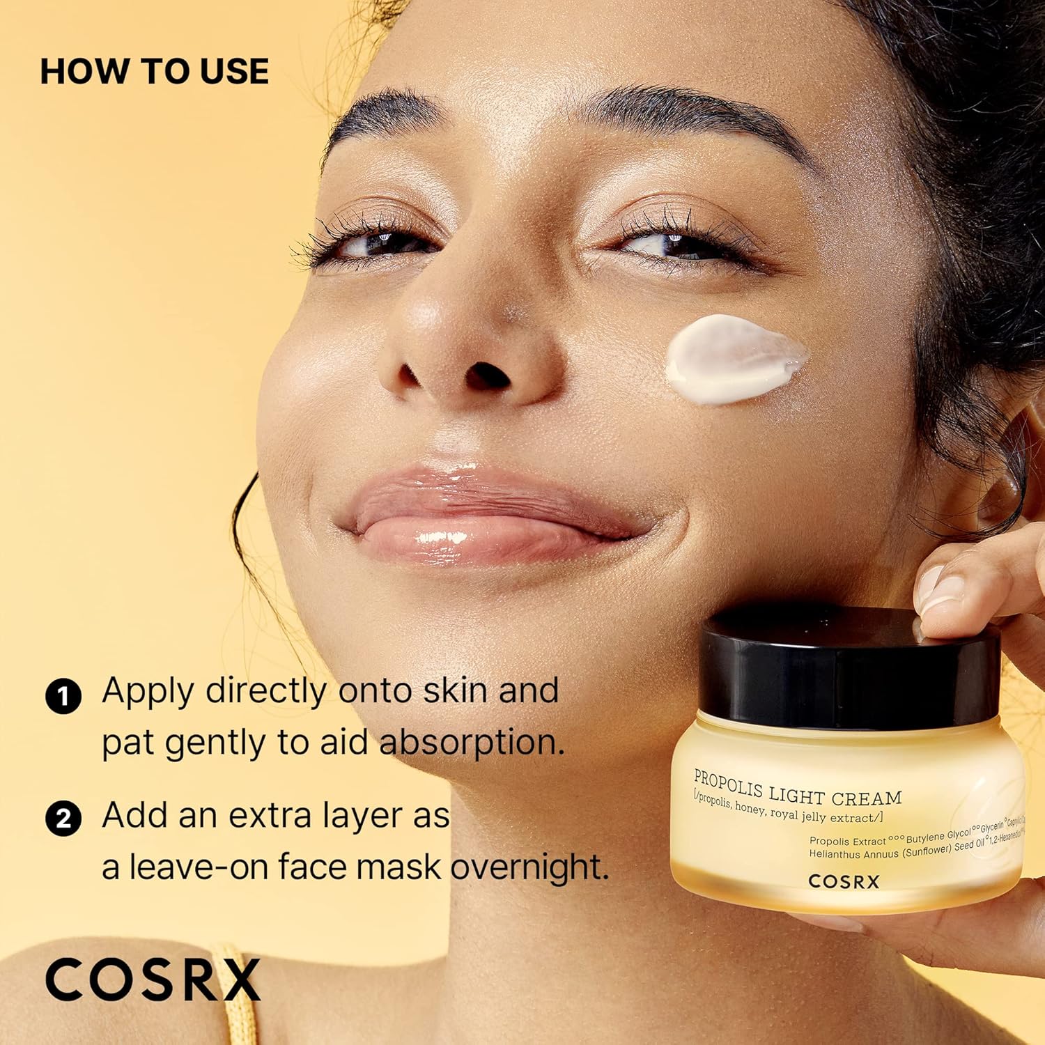COSRX_Full_Fit_Propolis_Light_Cream,_2.19_Fl.oz_/_65ml,_Propolis_64.5%,_Hydrating_Daily_Day_and_Night_Moisturiser,_Korean_Skin_Care,_Not_Tested_on_Animals