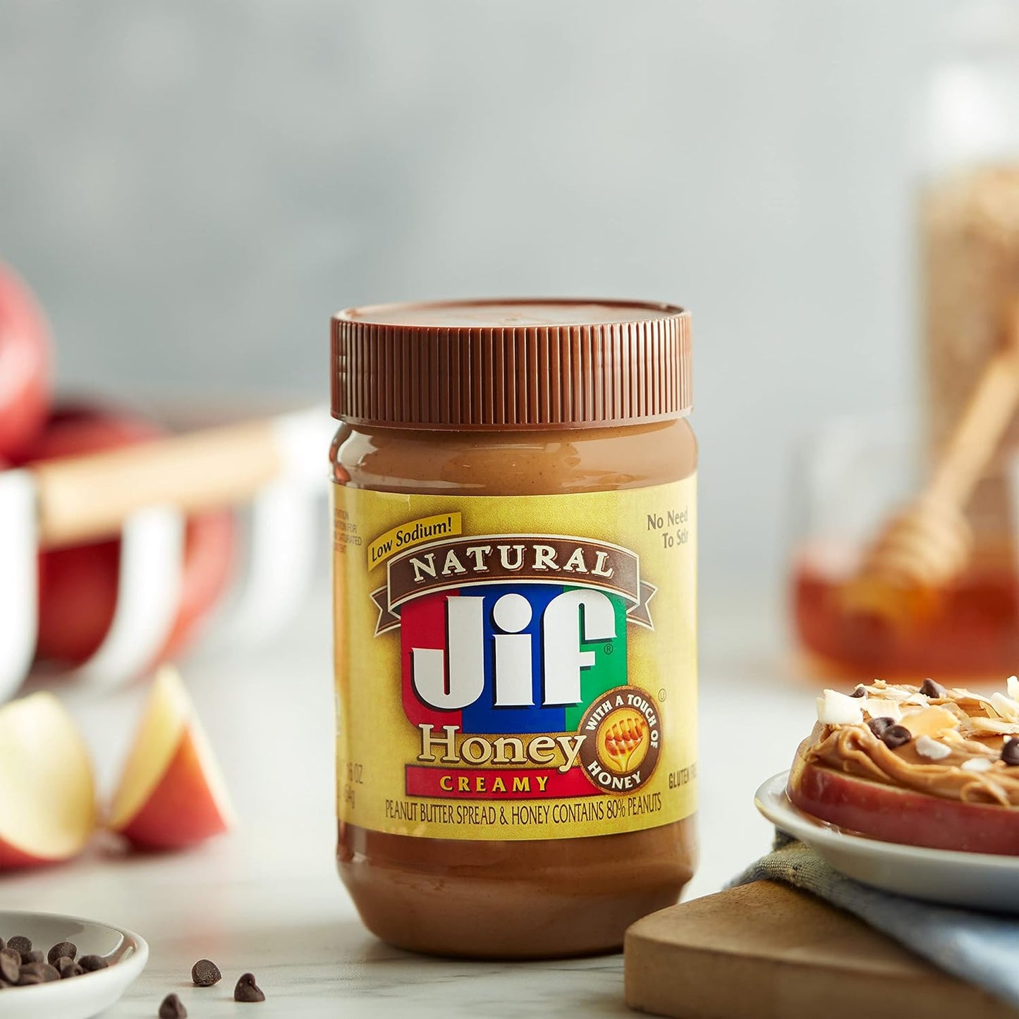 Jif_Natural_Creamy_Peanut_Butter_Spread_and_Honey_–_Contains_80%_Peanuts,_16_Ounces