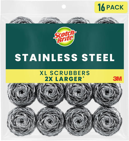 Scotch-Brite_Stainless_Steel_Scrubbers,_Scouring_Pads_for_Cleaning_Tough_Baked-On_Messes,_Metal_Scrubbers_for_Cleaning_Dishes,_16_Scrub_Pads