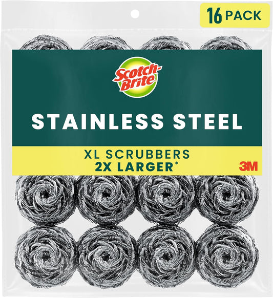 Scotch-Brite_Stainless_Steel_Scrubbers,_Scouring_Pads_for_Cleaning_Tough_Baked-On_Messes,_Metal_Scrubbers_for_Cleaning_Dishes,_16_Scrub_Pads