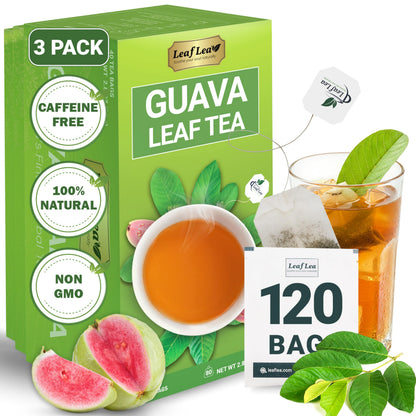 Guava Leaf Tea - 120 Tea Bags (Pack of 3)