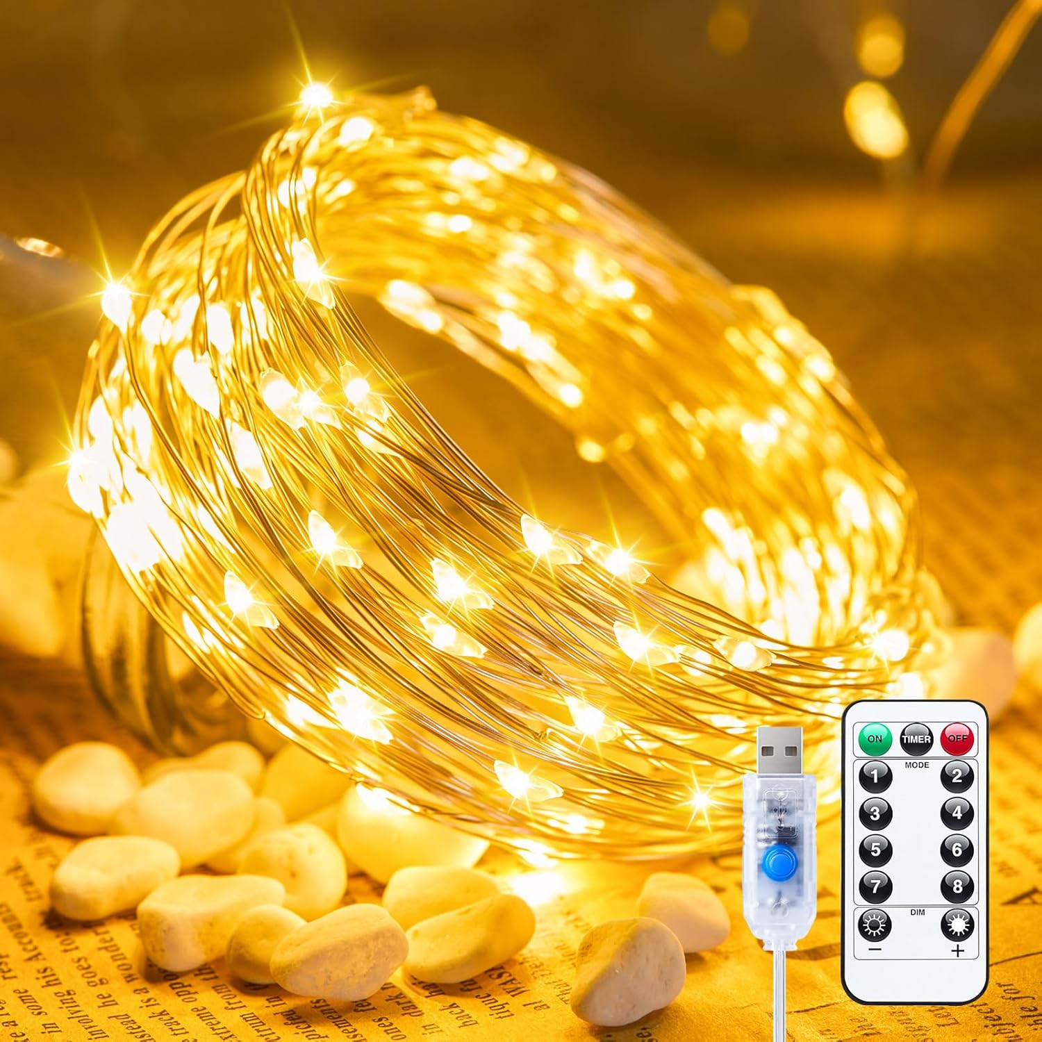 Minetom_Twinkle_Fairy_Lights,_33_ft_100_LED_USB_Plug_in_String_Lights_with_Remote_and_Timer,_Waterproof_8_Modes_for_Bedroom_Indoor_Wreath_DIY_Party_Wedding_Christmas_Holiday_Decoration