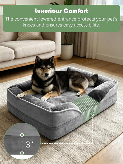 Orthopedic_Dog_Bed_with_Sides_-_Dog_Sofa_Beds_for_Medium_Dogs,_Supportive_Foam_Pet_Couch_Bed_with_Washable_Removable_Cover,_Waterproof_Lining_and_Non-Slip_Bottom,_Grey_-_M
