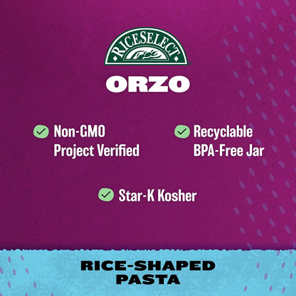 RiceSelect_Orzo_Rice-Shaped_Pasta,_Premium_Non-GMO_Orzo_Pasta,_26.5-Ounce_Jar