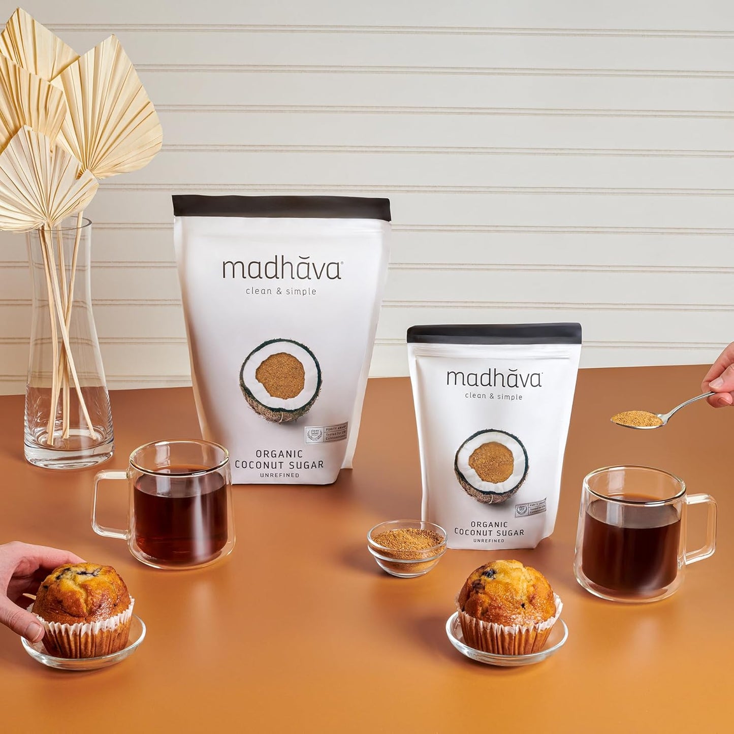 MADHAVA_Organic_Coconut_Sugar_3_Lb._Bag_(Pack_of_1),_Natural_Sweetener,_Sugar_Alternative,_Unrefined,_Sugar_for_Coffee,_Tea_&_Recipes,_Vegan,_Organic,_Non_GMO