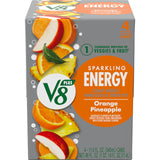V8 +Energy Juice Energy Drink, 8 fl oz Can (12 Pack)
