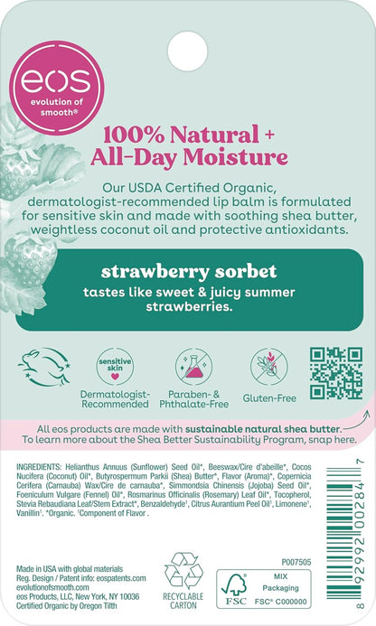 eos_100%_Natural_&_Organic_Lip_Balm_-_Strawberry_Sorbet,_All-Day_Moisture,_Dermatologist_Recommended_for_Sensitive_Skin_Care,_Lip_Care_Products,_0.25_oz