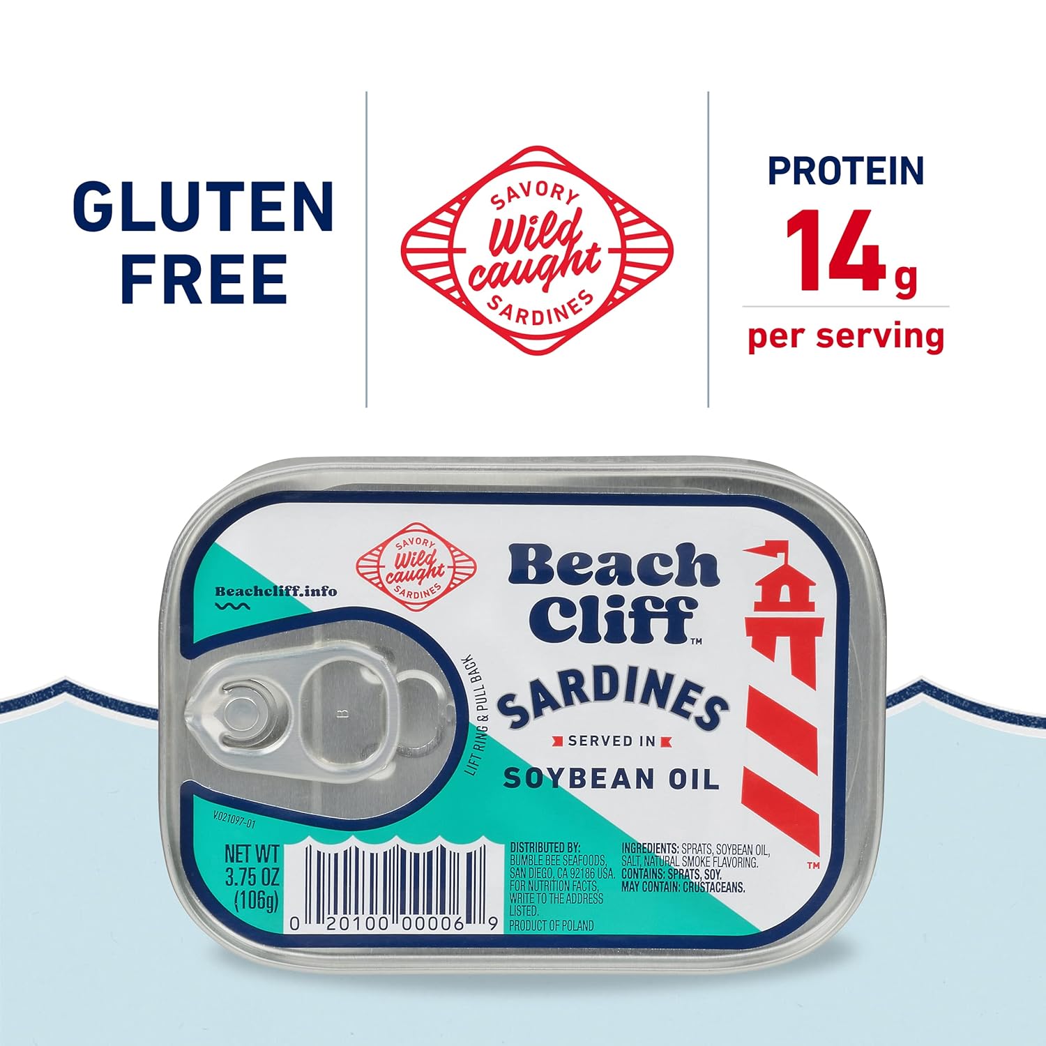 Beach_Cliff_Wild_Caught_Sardines_in_Soybean_Oil,_3.75_oz_Can_(Pack_of_12)_-_13g_Protein_per_Serving_-_Gluten_Free,_Keto_Friendly_-_Great_for_Pasta_&_Seafood_Recipes