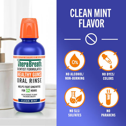 TheraBreath_Healthy_Gums_Oral_Rinse,_Antigingivitis,_Clean_Mint_Flavor,_Dentist_Formulated_to_Help_Prevent_Gingivitis_and_Support_Gum_Health,_Alcohol_Free,_1_Liter