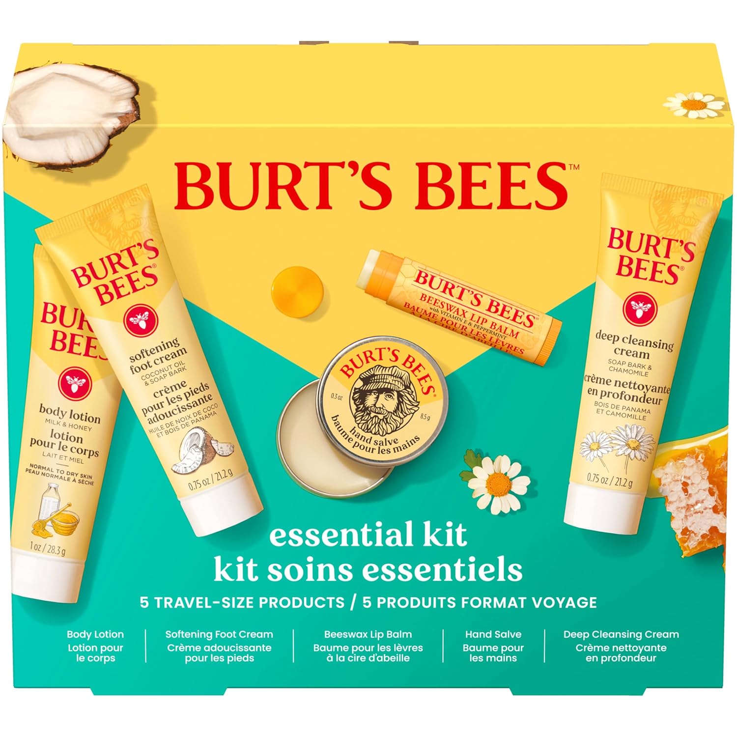 Burt's_Bees_Mothers_Day_Gifts_Ideas_-_Essentials_Everyday_Set,_5_Travel_Size_Products_-_Deep_Cleansing_Cream,_Hand_Salve,_Body_Lotion,_Foot_Cream_and_Original_Lip_Balm