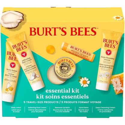 Burt's_Bees_Mothers_Day_Gifts_Ideas_-_Essentials_Everyday_Set,_5_Travel_Size_Products_-_Deep_Cleansing_Cream,_Hand_Salve,_Body_Lotion,_Foot_Cream_and_Original_Lip_Balm