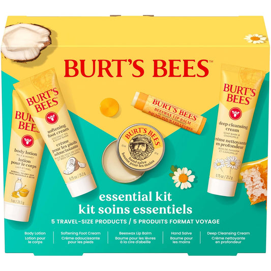 Burt's_Bees_Mothers_Day_Gifts_Ideas_-_Essentials_Everyday_Set,_5_Travel_Size_Products_-_Deep_Cleansing_Cream,_Hand_Salve,_Body_Lotion,_Foot_Cream_and_Original_Lip_Balm