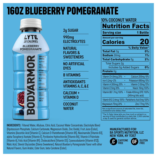 BODYARMOR_LYTE_Sports_Drink_Low-Calorie_Sports_Beverage,_Blueberry_Pomegranate,_Coconut_Water_Hydration,_Natural_Flavors_With_Vitamins,_Potassium-Packed_Electrolytes,_Perfect_For_Athletes,_16_Fl_Oz_(Pack_of_12)