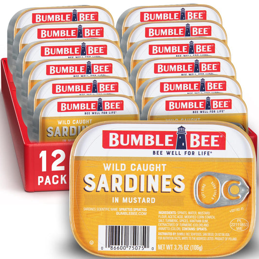 Bumble_Bee_Sardines_in_Mustard_Sauce,_3.75_oz_Tin_(Pack_of_12)_-_Wild_Caught,_Gluten_Free,_Keto,_Kosher