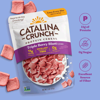 Catalina_Crunch_Protein_Cereal_-_Sugar_Free_Breakfast_Cereal_with_11g_of_Protein_-_Gluten_Free_-_Triple_Berry_Blast_-_8_oz._Bag_(Pack_of_1),_Packaging_May_Vary