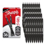 Sharpie S-Gel Gel Pens Drawing Pens Gel Ink For Journaling Writing Coloring Medium Point (0.7Mm) Black Ink Pen 36 Count