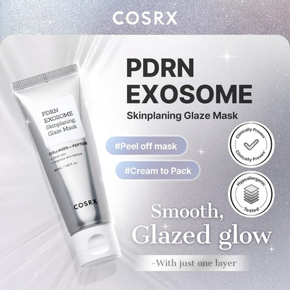 COSRX_PDRN_EXOSOME_Glaze_Wrapping_Mask_with_SALMON_DNA_PDRN,_Instant_Glow,_Easy_Peel-Off_Overnight_Mask_for_Glass_Skin,_Firmness,_Elasticity_&_Skin_Texture_Care,_Mothers_day_gifts_Korean_Skin_Care