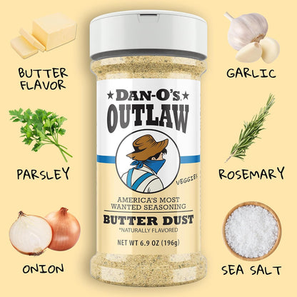 Dan-O’s_Outlaw_Butter_Dust_Seasoning_–_6.9_oz_–_Buttery_All_Purpose_Seasoning_for_Chicken,_Vegetables_&_Popcorn_–_Sugar_Free,_Zero_Calorie_Dry_Spice_Blend