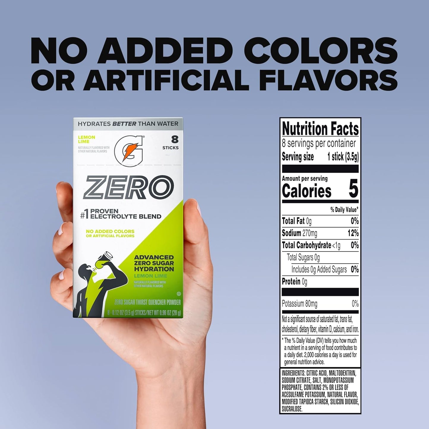 Gatorade_Zero_Sugar Electrolyte_Powder_Drink_Mix,_Lemon_Lime,_(32_Servings),_No_Artificial_Flavors,_No_Added_Colors,_Zero_Sugar,_Sports_Drinks,_Hydration,_Electrolyte_Drink