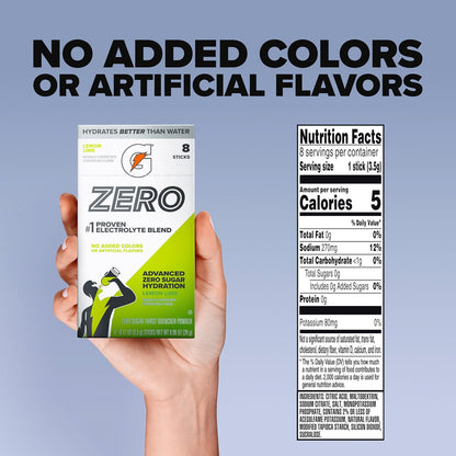 Gatorade_Zero_Sugar Electrolyte_Powder_Drink_Mix,_Lemon_Lime,_(32_Servings),_No_Artificial_Flavors,_No_Added_Colors,_Zero_Sugar,_Sports_Drinks,_Hydration,_Electrolyte_Drink