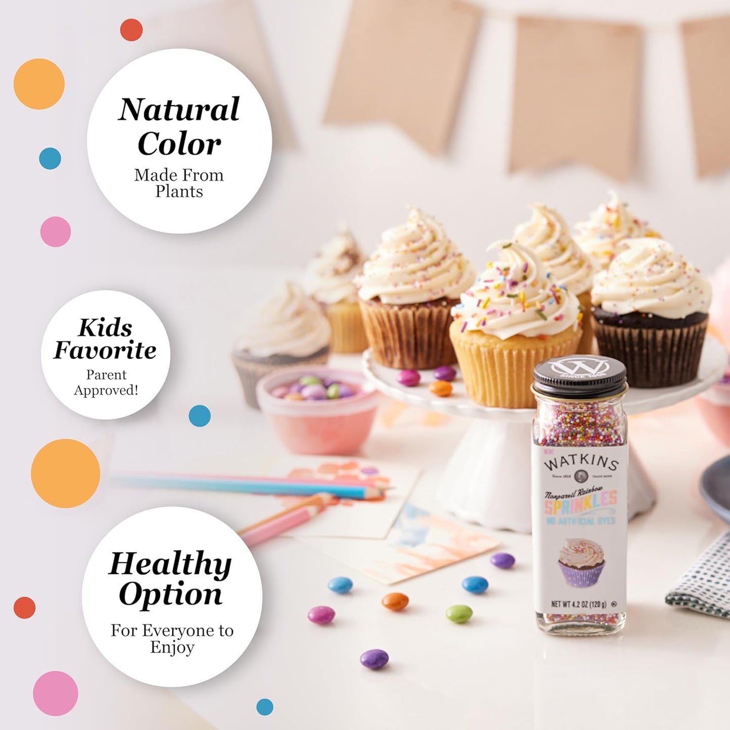 Watkins_Gourmet_Decorating_Sprinkles,_Rainbow_Nonpareils,_4.2_Oz._Jar,_1_Count