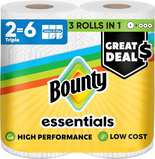 Bounty_Essentials_Select-A-Size_Paper_Towels,_White,_2_Triple_Rolls_=_6_Regular_Rolls_(Packaging_May_Vary)