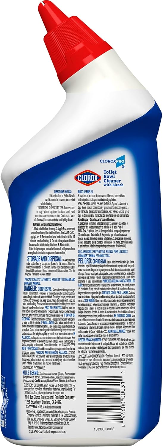 CloroxPro_Commercial_Solutions,_Clorox_Manual_Toilet_Bowl_Cleaner_with_Bleach,_Automatic_Toilet_Cleaner,_Fresh_Scent,_24_Ounces_(Pack_of_12)_-_00031